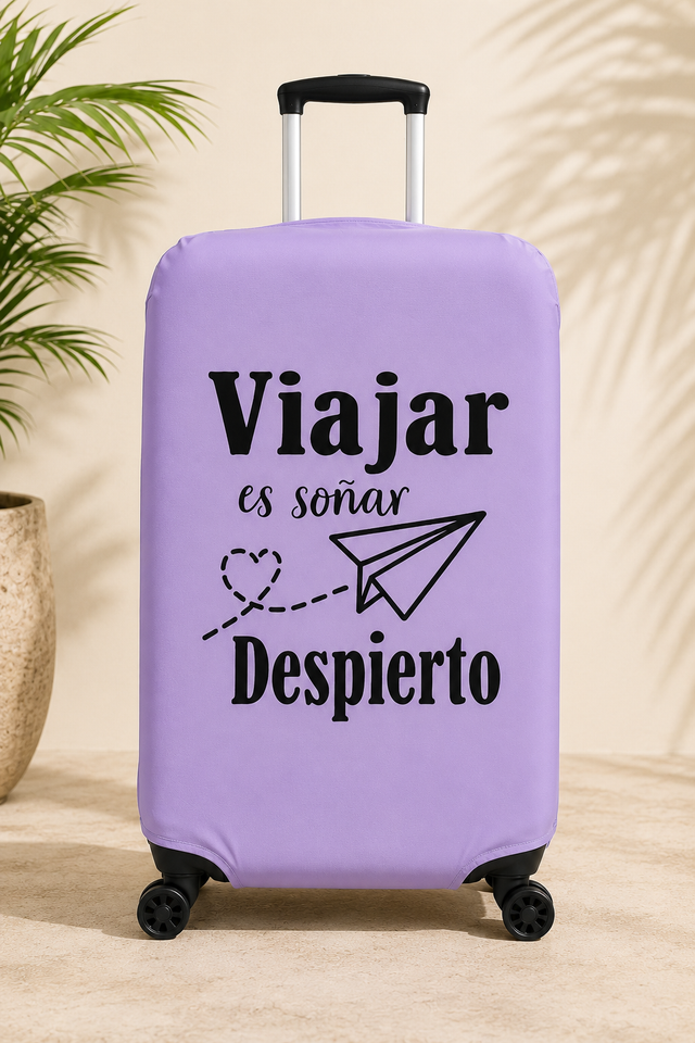 Forro de maleta lila (viajar es soñar)