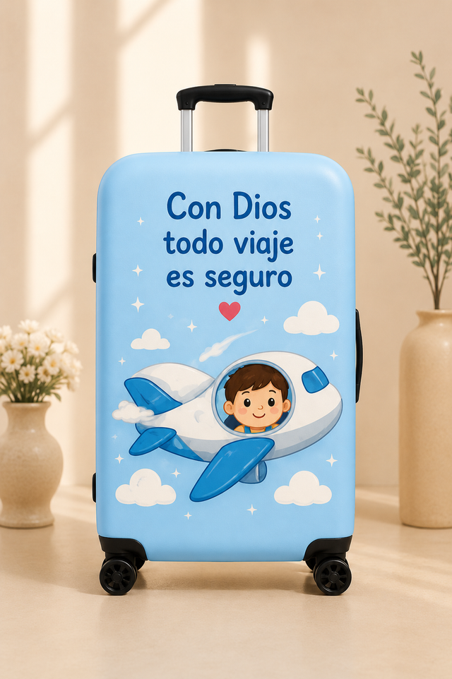 Forro de maleta (con Dios)