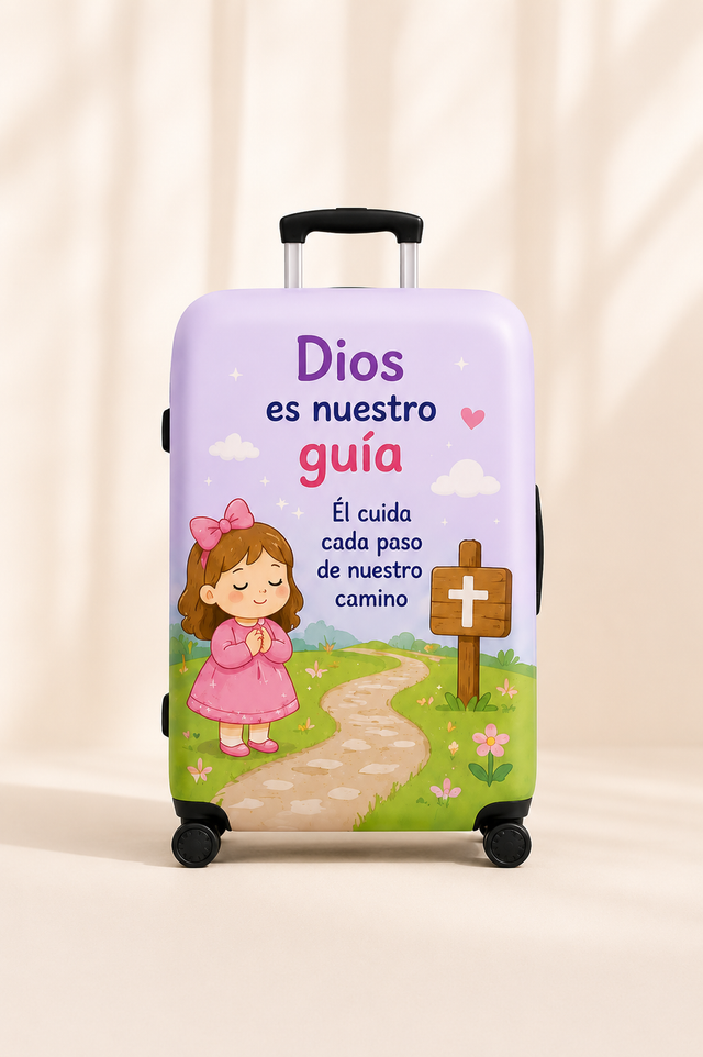 Forro de maleta (Dios es la guia)