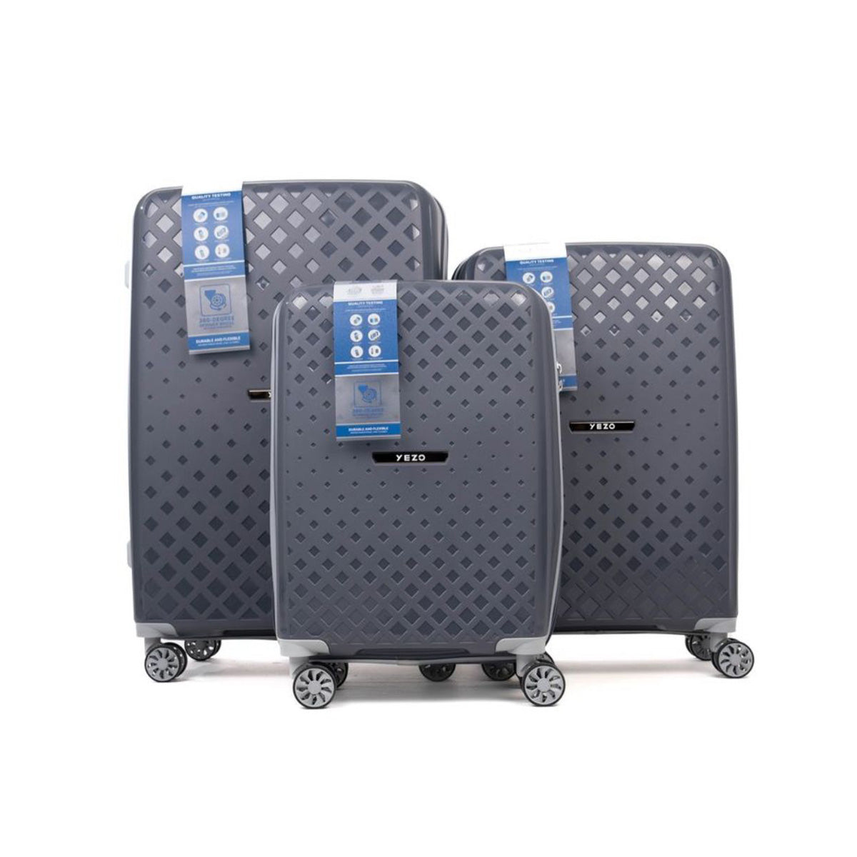 Maleta XY Gris Oscuro con Plateado