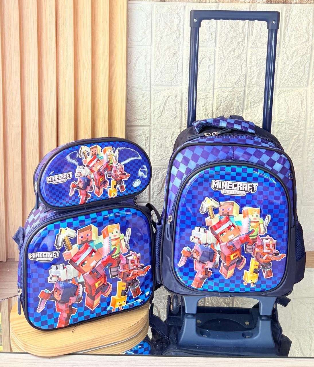 Morral Escolar Carta Minecraft