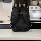 mochila raga cierre plateado