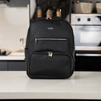 mochila raga cierre plateado